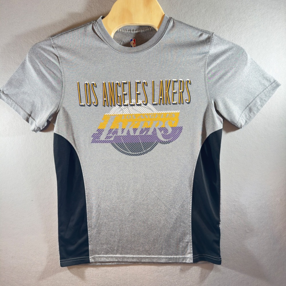 505 | NBA Los Angeles LeBron James #23 Gray Athletic Performance T-Shirt Women M